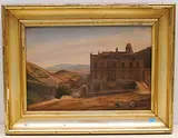 Altes Schloss bei S. Gregorio / 3 Std by Friedrich Meyer, oil on canvas, sold Dec 2019
