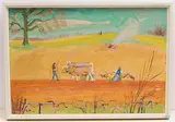 Auf dem Feld, 1945 by Ernst Morgenthaler, oil on canvas, sold Dec 2019