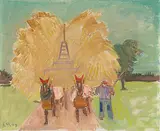 Die Heimkehr vom Feld, 1949 by Ernst Morgenthaler, oil on canvas, sold Dec 2019