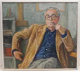 Porträt Max Frisch", 1979 by Walter Sautter, oil on canvas, sold Dec 2019