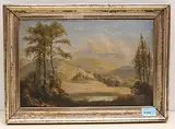 Hinter der Waid", 1859 by Konrad Usteri, oil on panel, offered Dec 2019