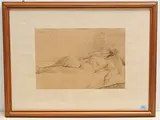 Liegender Akt by Ignaz Epper, 1935, pencil, offered Dec 2019