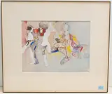 Tanzende by Hans Falk, 1969, mixed media, offered Dec 2019