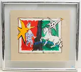 Zirkusimpressionen II by Rolf Knie, 1991, color screenprint, sold Dec 2019