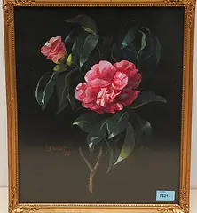 Kamelie by Ernst Kreidolf, 1938, gouache, sold Dec 2019