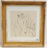Stehender Akt by Gottlieb Kurfiss, pencil, sold Dec 2019