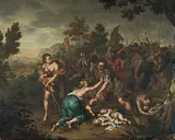 Der Kindermord zu Bethlehem by Willem van Mieris, oil on panel, offered Sep 2019