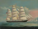 Aline, Handelsschiff vor Hongkong by China, 19.Jh., oil on canvas, sold Sep 2019