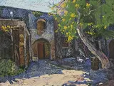 Garten by Silvio Bicchi, 1946, pastel, offered Sep 2019