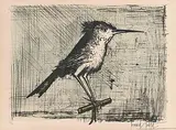 Le petit oiseau by Bernard Buffet, 1964, color lithograph, sold Sep 2019