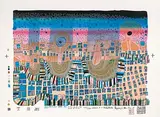Die Stadt-Stadt by Friedensreich Hundertwasser, 1979, color screenprint, sold Sep 2019