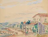St. Tropez by Henri Manguin, 1922, watercolor, sold Sep 2019