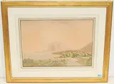 Blick auf Cefalu by Friedrich Wilhelm Moritz, watercolor, offered Sep 2019