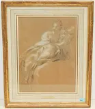 Zugeschrieben Allegorische Frauenfigur (Musik?) by Jacob de Wit, chalk, offered Sep 2019
