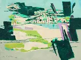 Le Paysage enchanté by Jean de Botton, 1969, oil on canvas, sold Sep 2019