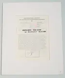 FIU Mailer by Joseph Beuys, 1982, offset lithograph, sold Sep 2019