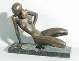 Donna seduta by Sergio Capellini, bronze, sold Sep 2019