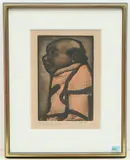 Bon Électeur by Georges Rouault, 1928, color aquatint, sold Sep 2019