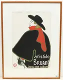 nach "Aristide Bruant, dans son caberet by Henri de Toulouse-Lautrec, color lithograph, offered Sep 2019
