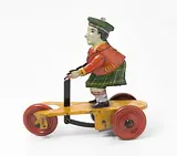 Deutschland, um 1930 by Günthermann-Figur "Schotte auf Roller", lithograph, sold Sep 2019