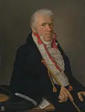 Portrait eines vornehmen Mannes aus der Ostschweiz, 1820 by Johannes Weiss, oil on canvas, offered Sep 2019