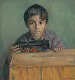 Le gosse by Aurele Barraud, oil on canvas, offered Sep 2019