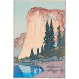 Untitled by Hiroshi Yoshida, woodcut in colors, sold Jan 2023