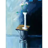 Still Life with Flowers by Jimmy C. Lueders, 1987, acrylic on canvas, sold Jan 2023