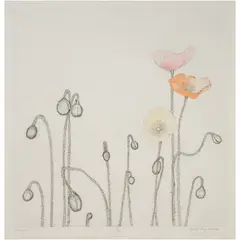 Untitled by Beth Van Hoesen, etching with hand coloring, sold Jan 2023