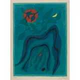 Untitled by Gustave Singier, lithograph in colors, sold Feb 2023