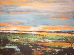 Untitled by Sidonie Caron, acrylic on canvas, sold May 2023