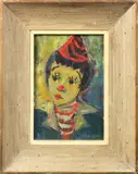 Untitled by Vivian Guedel, acrylic on board, sold May 2023