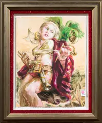 Tropical Storm by Don Doe, 2003, watercolor and ink on paper, sold May 2023