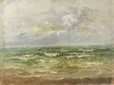 10 Juillet 1909 by Auguste Durst, 1909, oil on board, sold May 2023
