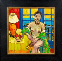 Untitled by Jae Dougall, oil on canvas, sold May 2023