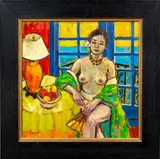 Untitled by Jae Dougall, oil on canvas, sold May 2023