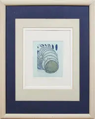 Snail by John Paul Morgan, 1981, etching in colors, sold May 2023