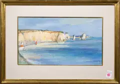 (British by Caroline Leeds, oil on canvas laid down on board, sold May 2023