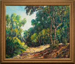 Untitled by Carl M. Thorp, oil on canvas, sold May 2023