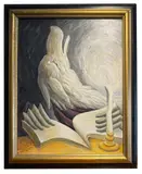 Untitled by Alexander Gassel, oil on board, sold Jan 2026