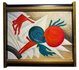 Untitled by Alexander Gassel, oil on board, sold Jan 2026