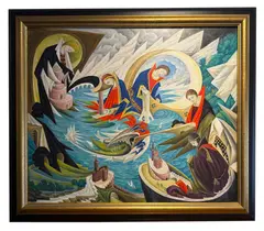 Untitled by Alexander Gassel, oil on board, sold Jan 2026
