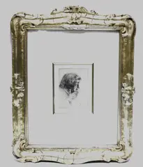 Old Man Thinking by Arthur William Heintzelman, 1917, etching on ivory-colored on wove paper, sold Feb 2026
