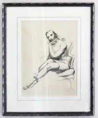 Monique by Leon Kroll, lithograph, sold Feb 2026