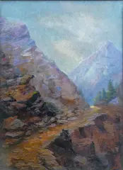 Untitled by Julian Itter, Oil Painting Framed 27''x21.5'', sold Jun 2024