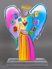 Untitled by Peter Max, 2016, Acrylic Painted Sculpture, sold Oct 2024