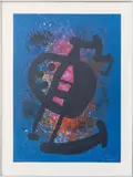 Le Grand Ecart" [The Great Gap] by Joan Miró, 1969, Lithograph in Colors on Rives Paper, sold Oct 2024