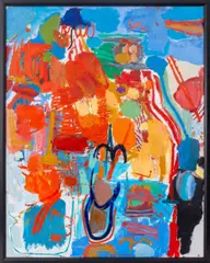 Composition by Lea Nikel, 1966, Oil on Canvas, sold Nov 2024