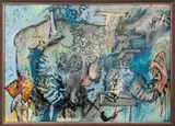 Untitled (Abstraction) by Uri Lifschitz, Oil on Canvas, sold Nov 2024