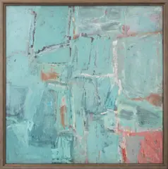 Abstract Composition by Joseph Zaritsky, Oil on Canvas, sold Nov 2024